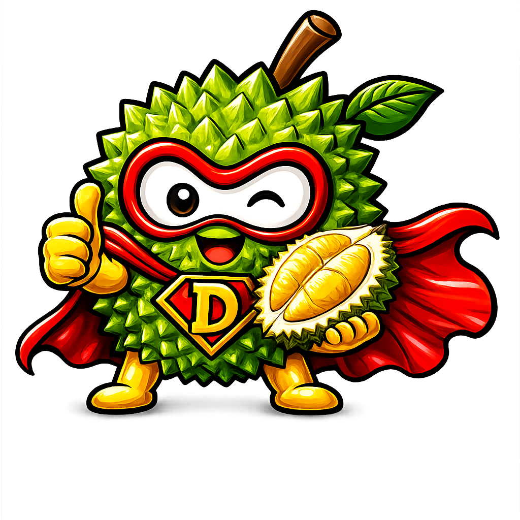 Durian Superman mascot